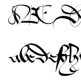 1413 Cursive Font File