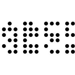 3x3 dots Font File