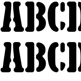 5TH AVENUE STENCIL Font File