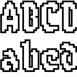 8-bit Limit O (BRK) Font File