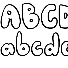 80er Teenie Font File