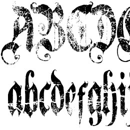 A Gothique Time Font File