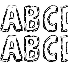 A Stitch Plus Nine Font File