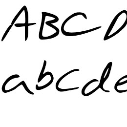 Aaron's Hand Font File