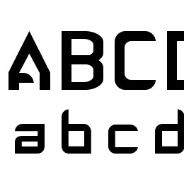 ABANDON ALPHABETA Font File