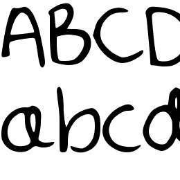 Abigail Print Font File