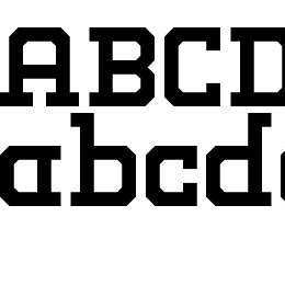 Abstract Slab Font File