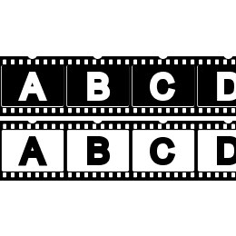 AC Filmstrip Font File