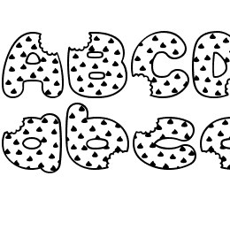 Accent Cookie Dough Font File