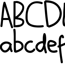 adams hand Font File