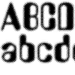 Aerobus Dotty Font File