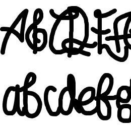 Afroed Dizzy Yak Font File