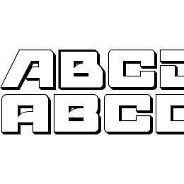 Aircruiser 3D Font File