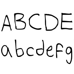 Alex's Writing Font File