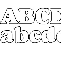 Alfredo Heavy Hollow Font File