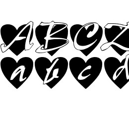 All Hearts Font File