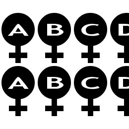 AlphaShapes female Font File