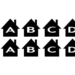 AlphaShapes houses Font File