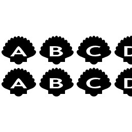 AlphaShapes shells Font File