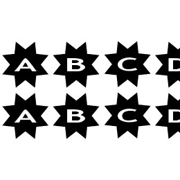 AlphaShapes stars 3 Font File