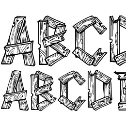 AlphaWood Font File