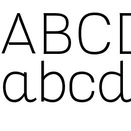 Altair Thin Font File