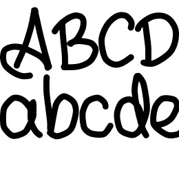 andyallshort Font File