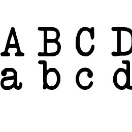 Another Typewriter Font File