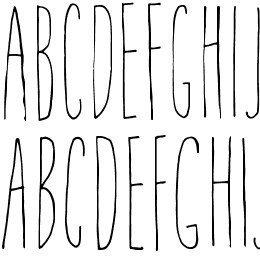 Ansichtkaart DEMO Font File