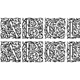 Arabesque Initialen Font File