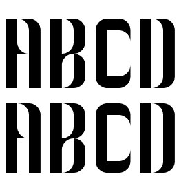 Arabic curves Font File