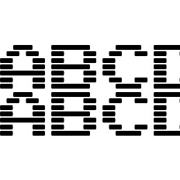 Arcade Interlaced Font File