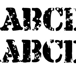 Armalite Rifle Font File