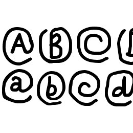 At Sign Font File