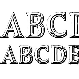 Augustus Beveled Font File