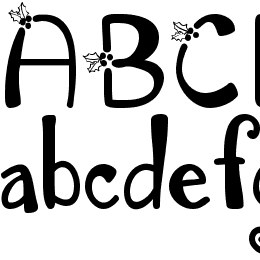 Austie Bost Happy Holly Font File