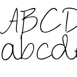 Austie Bost In a Rush Font File