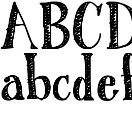 Austie Bost Roman Holiday Sketch Font File