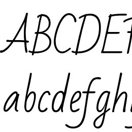 Bad Script Font File