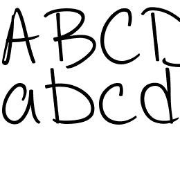 BAM It's Andrea! Font File