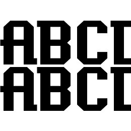 Baxter's Slab Font File