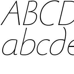 Beatrix Antiqua Thin Italic Font File