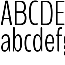 BenchNine Font File