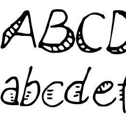 BendyRulers Font File