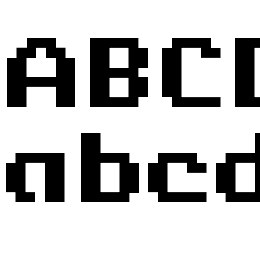 Berkelium Bitmap Font File