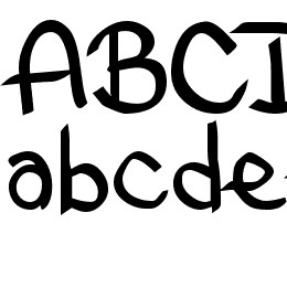 Bethany Style Letters Font File