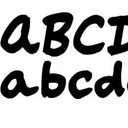 Big Fat Marker Font File