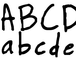 BigHonk handwriting Font File