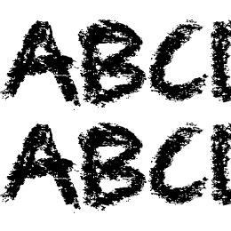 Black Crayon Font File