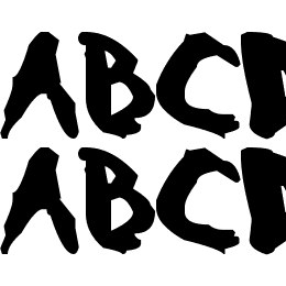 Bleeding Trough Font File